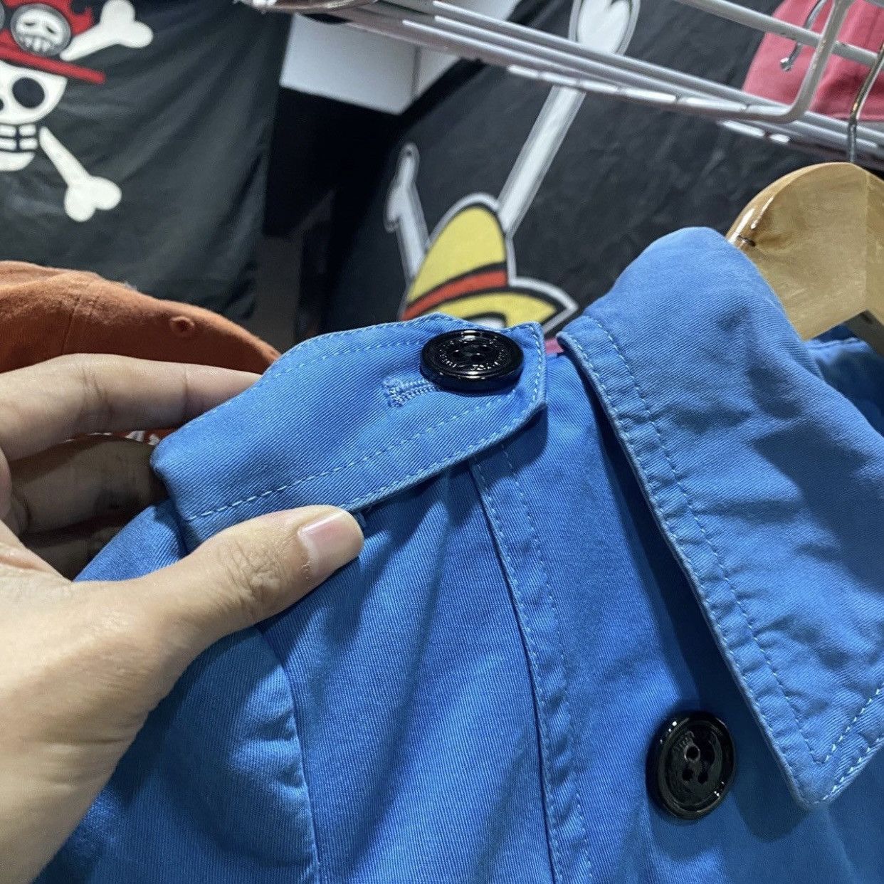 Burberry Archival Burberry Cerulean Blue Double-Breasted Trench Coat Size XS / US 0-2 / IT 36-38 - 12 Thumbnail