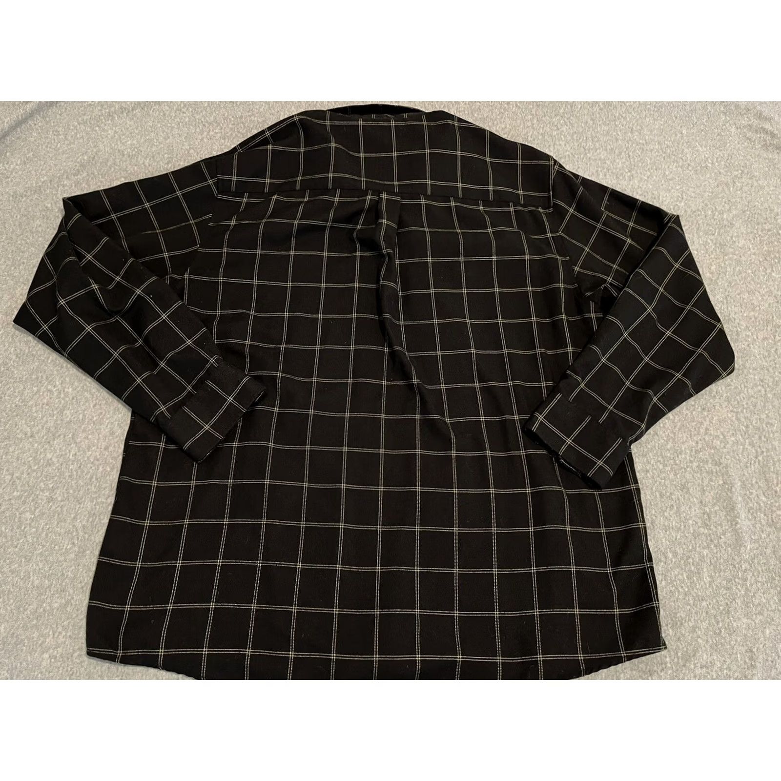 Vintage Dixxon Stay Gold Long Sleeve Snap Flannel Shirt 3XL Black Check Button-Up Mens Size US XXL / EU 58 / 5 - 4 Thumbnail