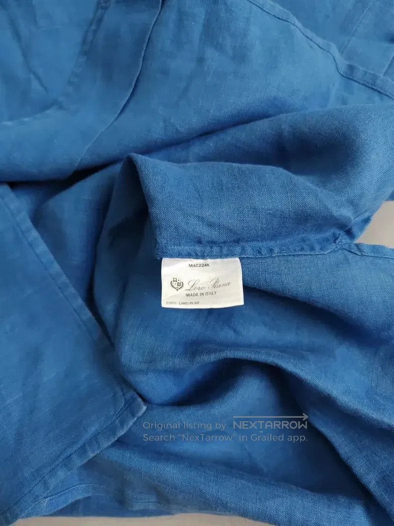 Loro Piana Loro Piana Men's Linen Short Sleeve Shirt. Size US M / EU 48-50 / 2 - 4 Thumbnail