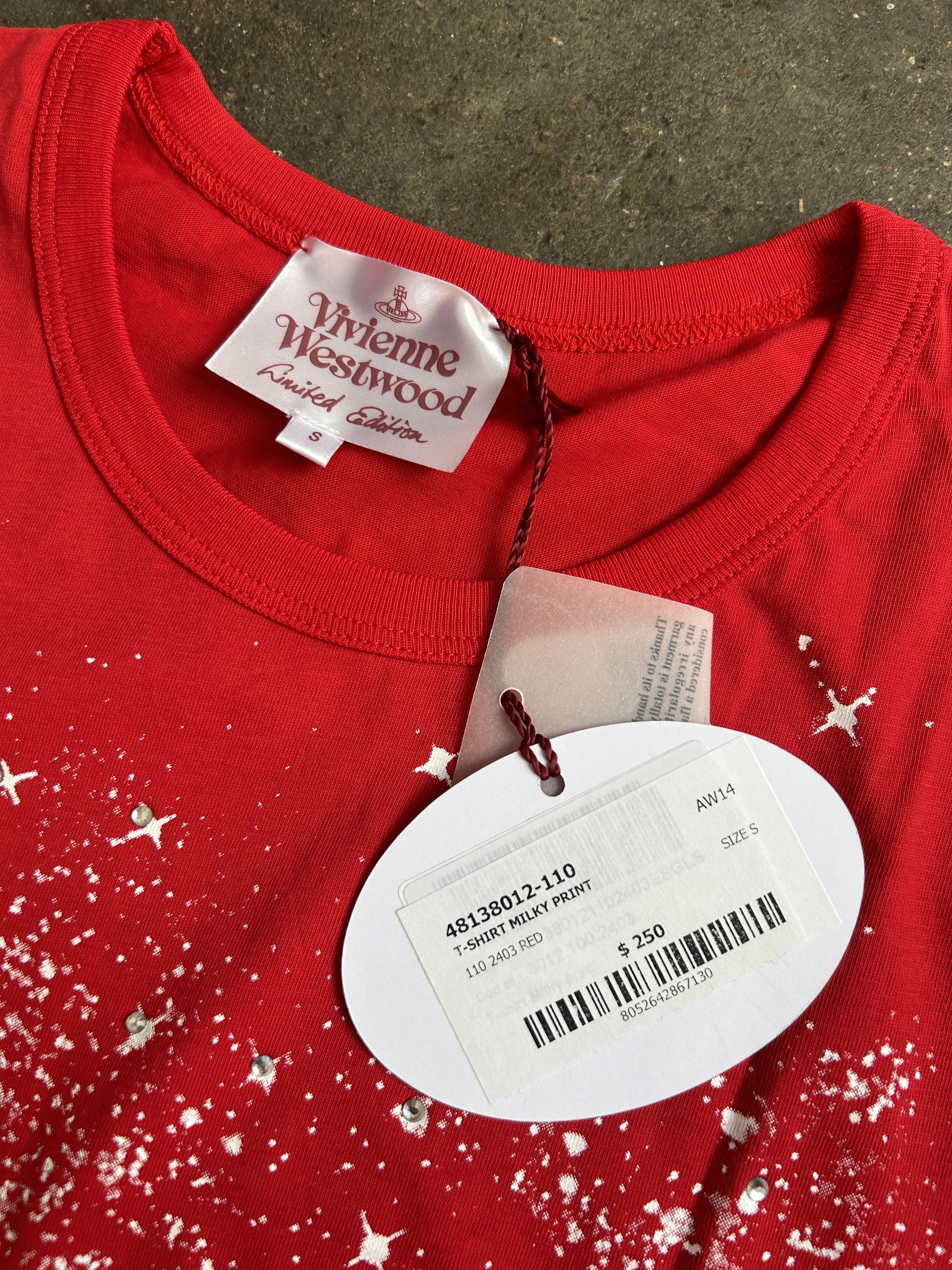 Vivienne Westwood LIMITED EDITION Hollywood Sign Vivienne Glitter Milky Shirt Size US S / EU 44-46 / 1 - 3 Thumbnail