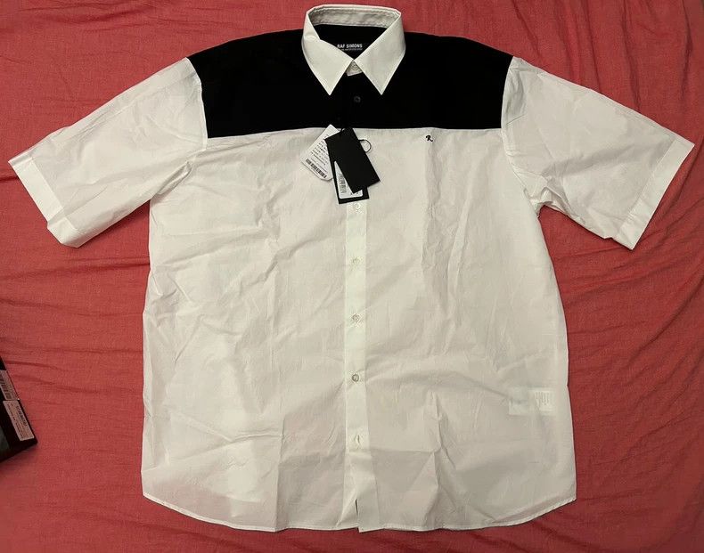 Raf Simons raf simons Spliced short-sleeved shirt Size US S / EU 44-46 / 1 - 1 Thumbnail