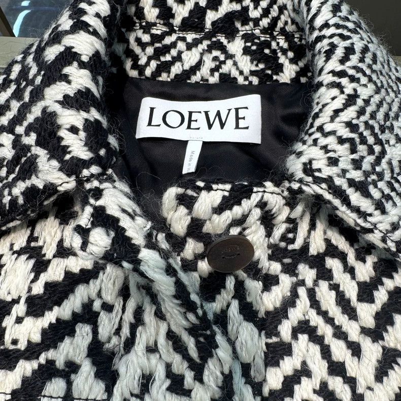 Loewe LOEWE Loose long sleeve jacket with single row texture lap Size S / US 4 / IT 40 - 3 Thumbnail