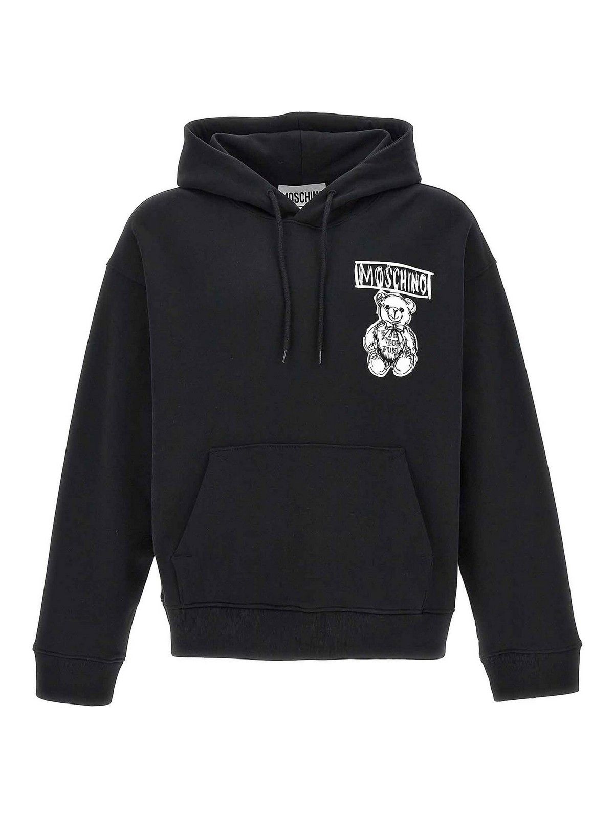 Moschino o1s22i1n0924 Hooded Sweatshirt in Black Size US S / EU 44-46 / 1 - 1 Thumbnail