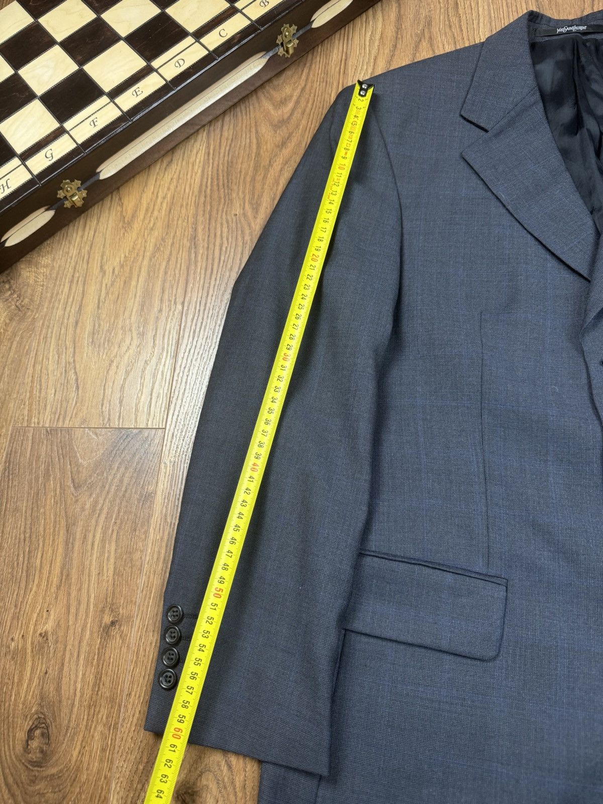 Yves Saint Laurent Vintage wool blazer Yves Saint Laurent original luxury item Size 48R - 7 Thumbnail