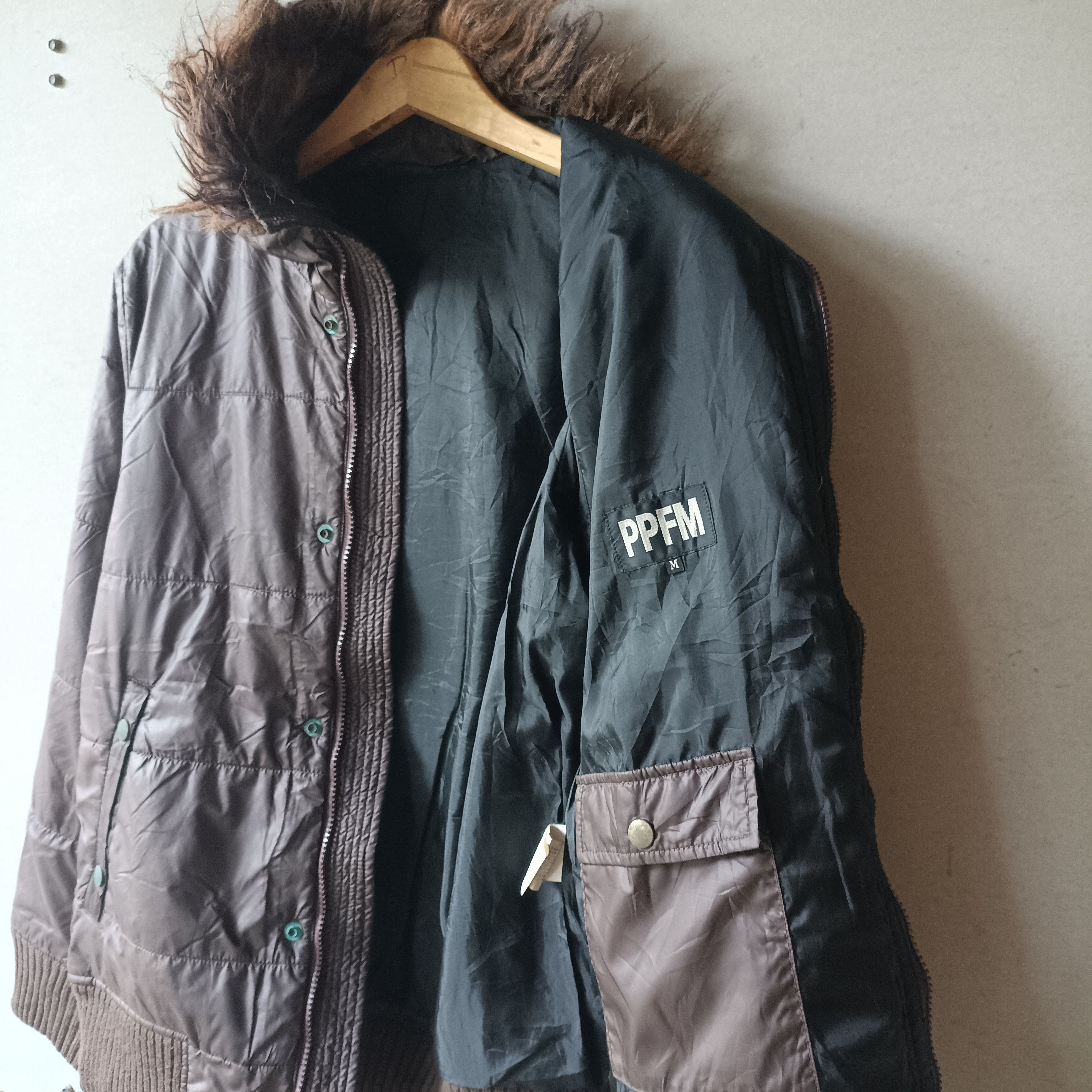 Japanese Brand PPFM Fur Puffer Jacket LGB style Size US M / EU 48-50 / 2 - 4 Thumbnail