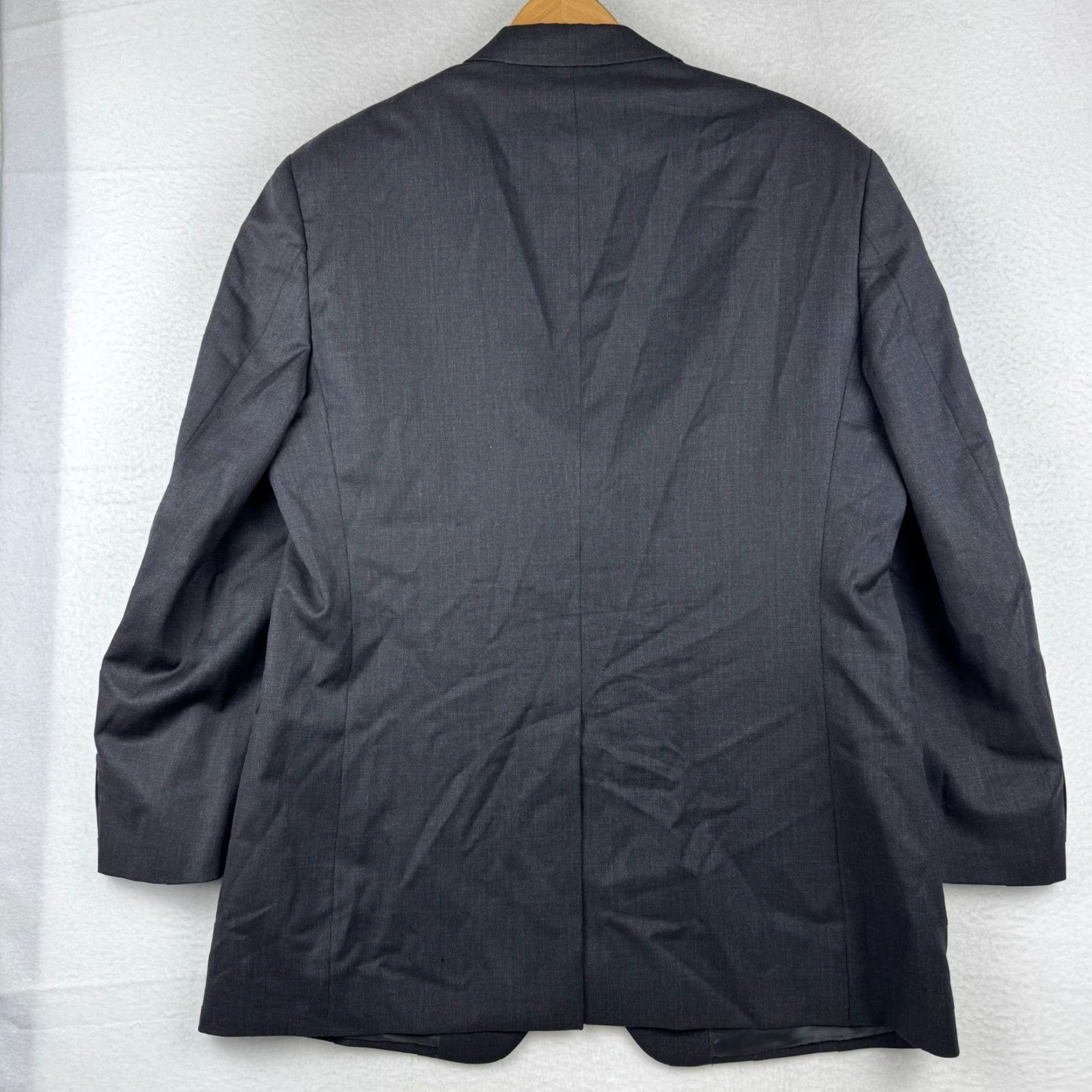 Brooks Brothers Brooks Brothers Blazer Wool 2 Piece Charcoal Mens 43R Classic 38 Waist Made in Italy Size 38R - 6 Thumbnail