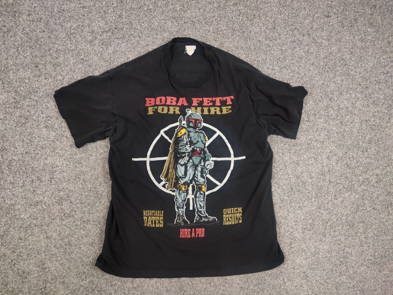 Star Wars Vintage 1996 Star Wars Boba Fett Logo Black Shirt Changes Size US M / EU 48-50 / 2 - 7 Thumbnail