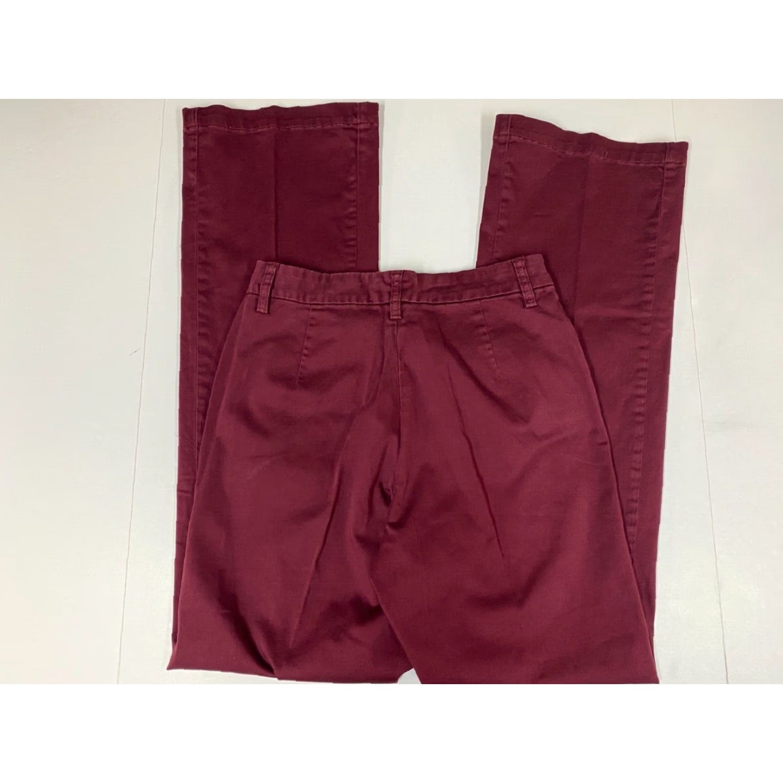 Vintage Riders Pants Womens 26 Red Straight Stretch Chino Cotton Polyester Canvas 32in Inseam Size 26" / US 2 / IT 38 - 5 Thumbnail