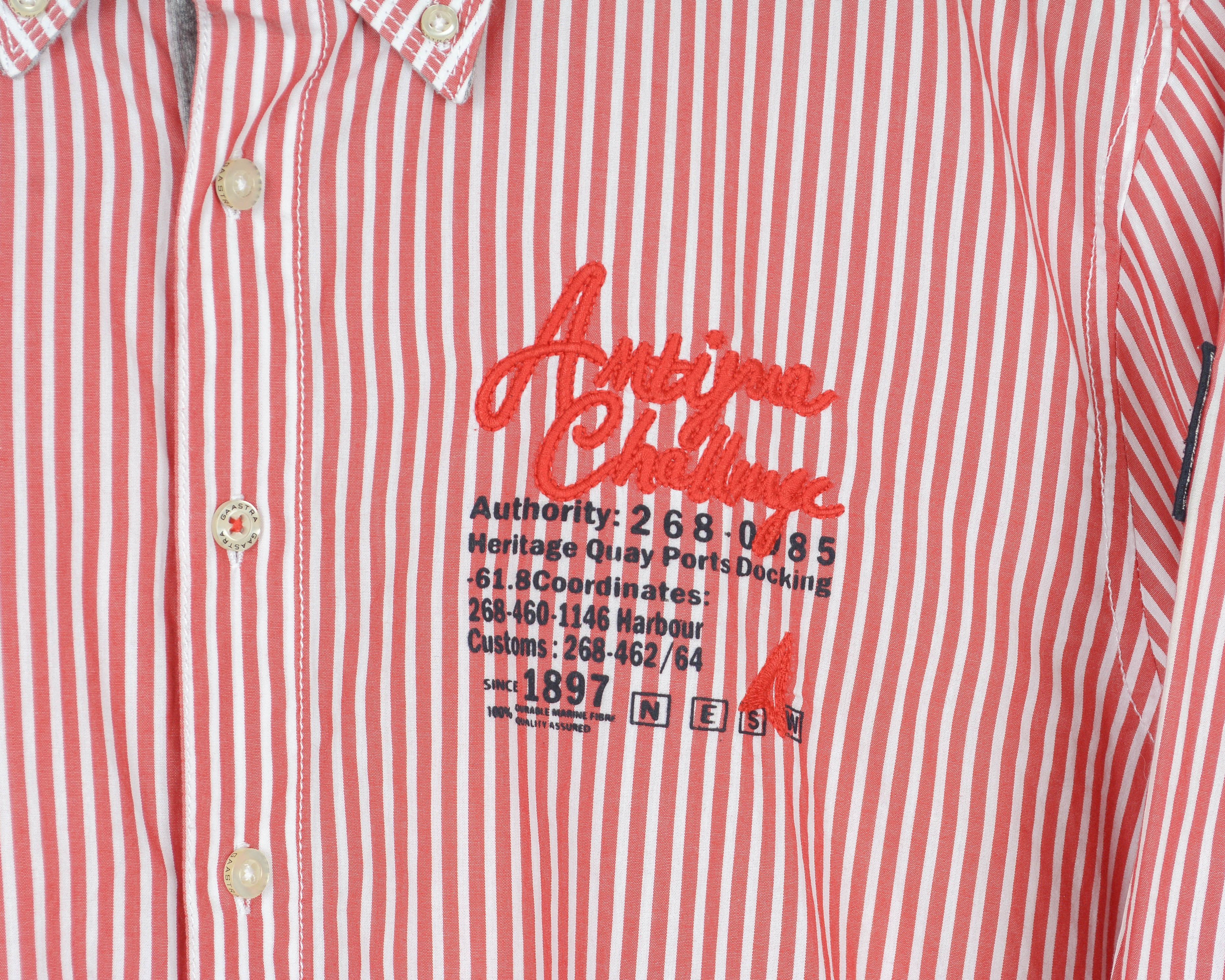 Other GAASTRA Casual Shirt Cotton Striped Long Sleeved Button Size US XL / EU 56 / 4 - 3 Thumbnail
