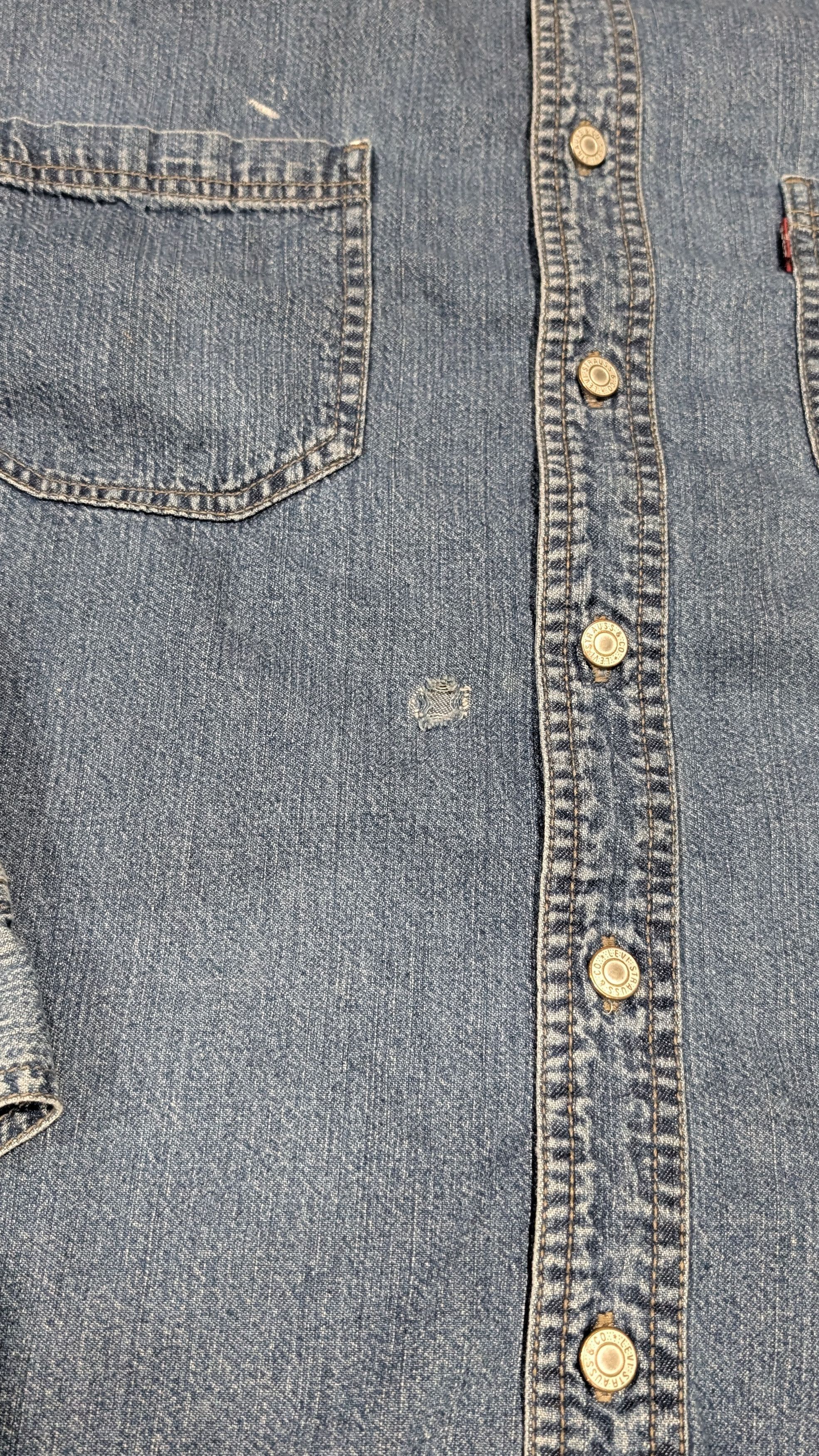 Levi's Levi's Red Tab painted denim longsleeve shirt - SIZE L Size US L / EU 52-54 / 3 - 3 Thumbnail