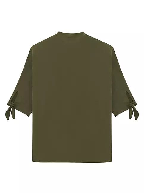 Saint Laurent Paris o1bcso1str1124 Tunic Shirt in Green Size US M / EU 48-50 / 2 - 2 Thumbnail