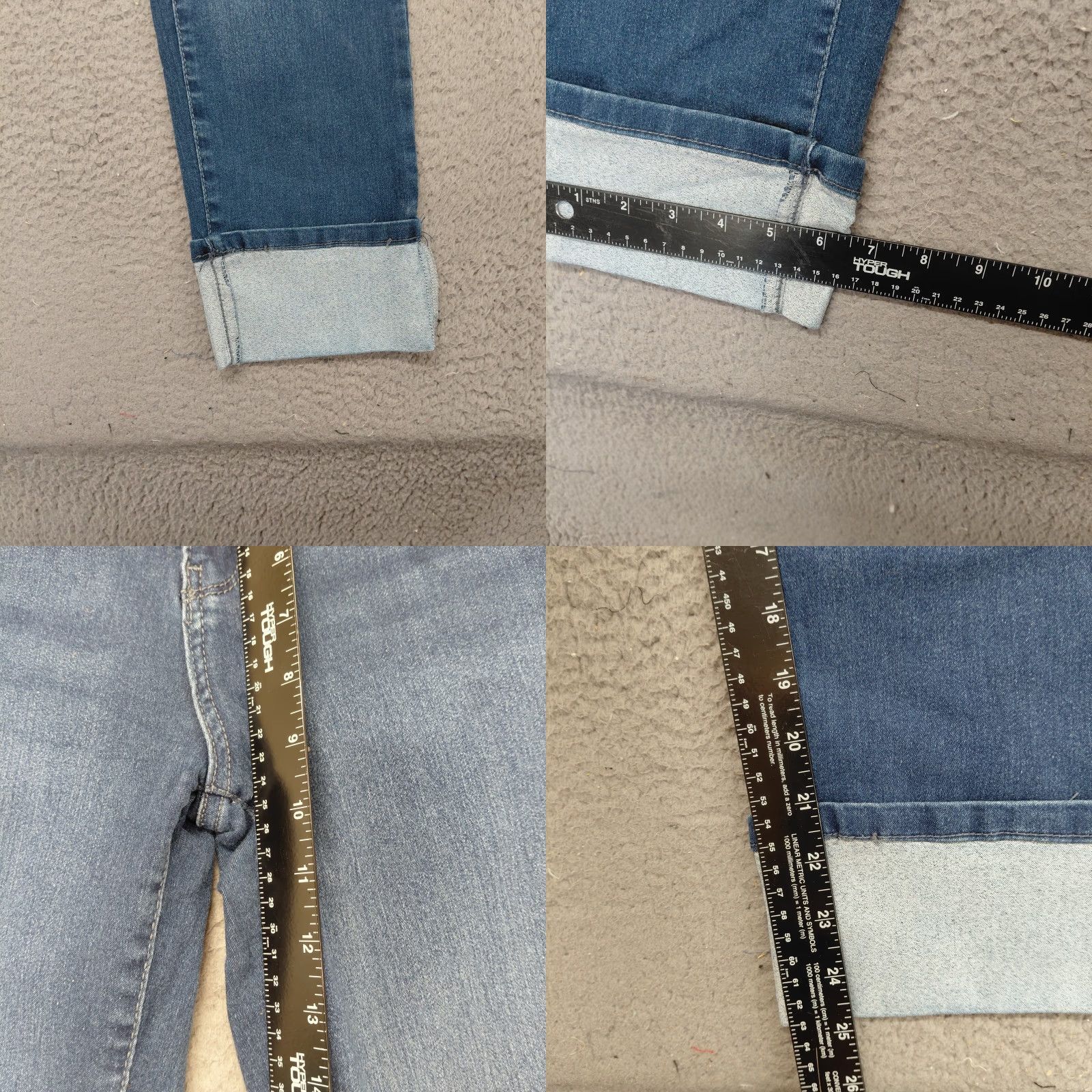 Vintage Angels Forever Young Capri Jeans Women Size 8 Signature Straight Crop Denim Comfort Casual Travel Summer 90s Bohemian Size 30" / US 8 / IT 44 - 8 Thumbnail