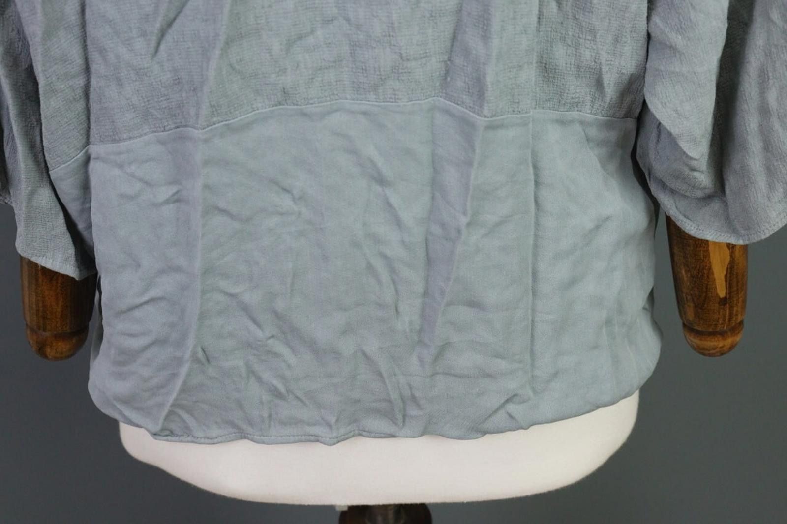 Designer Transit Par Such Gray 3/4 Sleeve Relaxed Top Blouse Size 5 Size M / US 6-8 / IT 42-44 - 9 Thumbnail