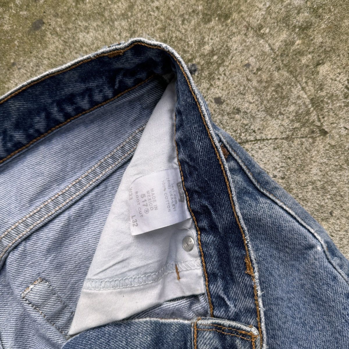 Levi's Levi's 517 Bootcut Faded Thrashed Jeans ERD Grunge Chrome Size US 33 - 6 Thumbnail