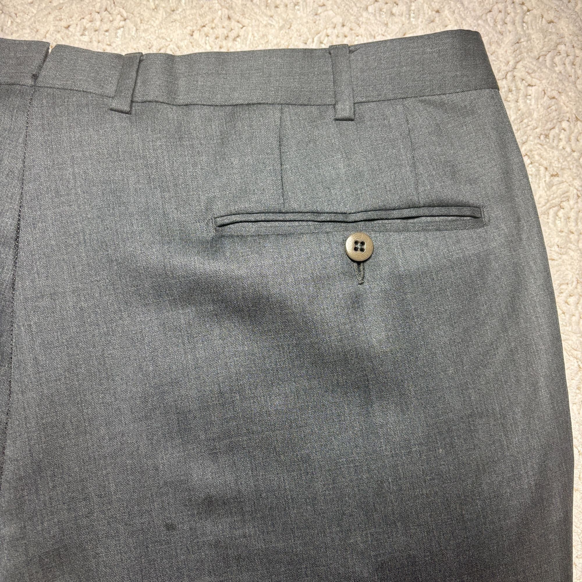 Ermenegildo Zegna Ermenegildo Zegna Mens Wool Micronsphere Gray Dress Pants Si Size 42R - 7 Thumbnail