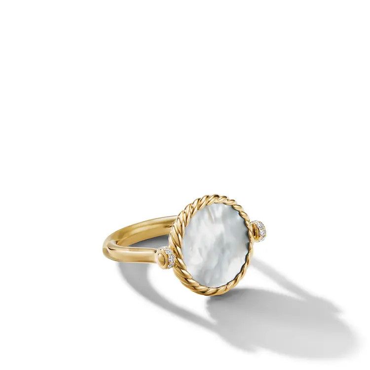 David Yurman o1s1wg111025 R16810D /Size 9 /Elements Swivel Ring in Golden Size ONE SIZE - 4 Thumbnail