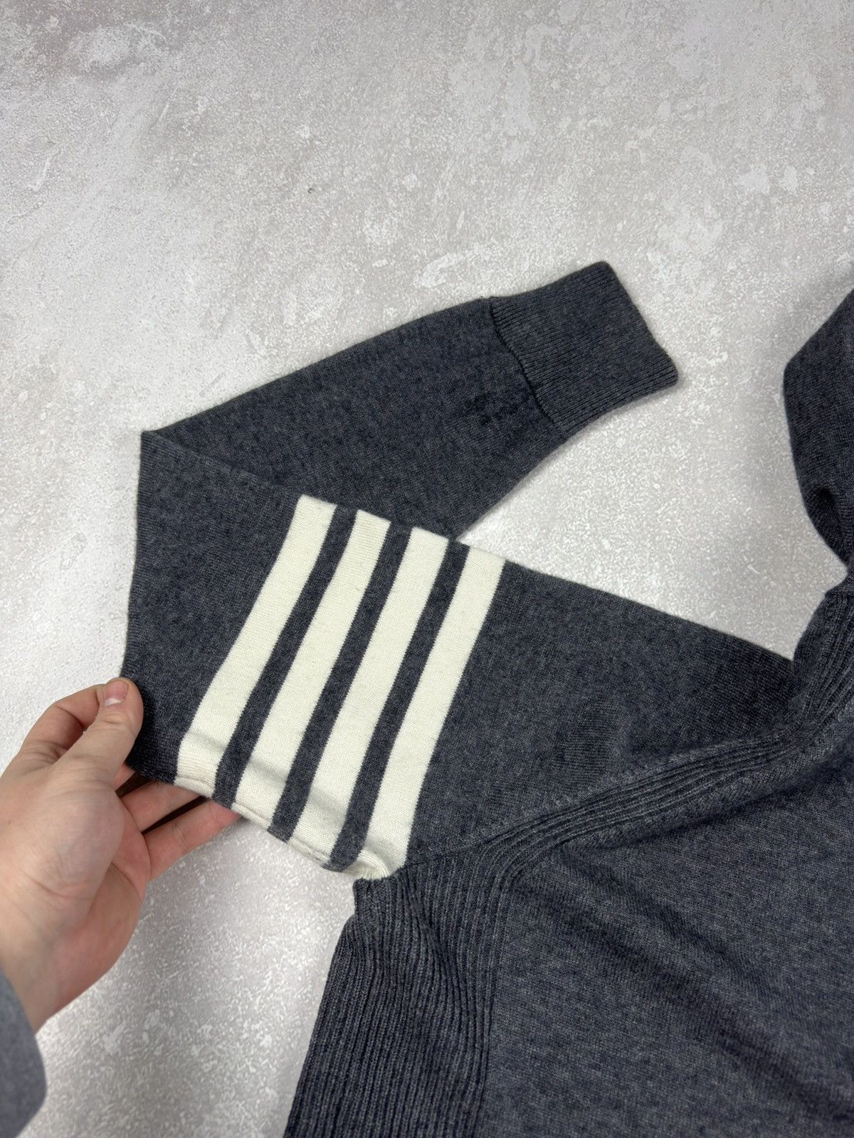 Thom Browne Thom Browne Wool Gray Zip Hoodie Classic Japan Pullover Size US L / EU 52-54 / 3 - 16 Thumbnail
