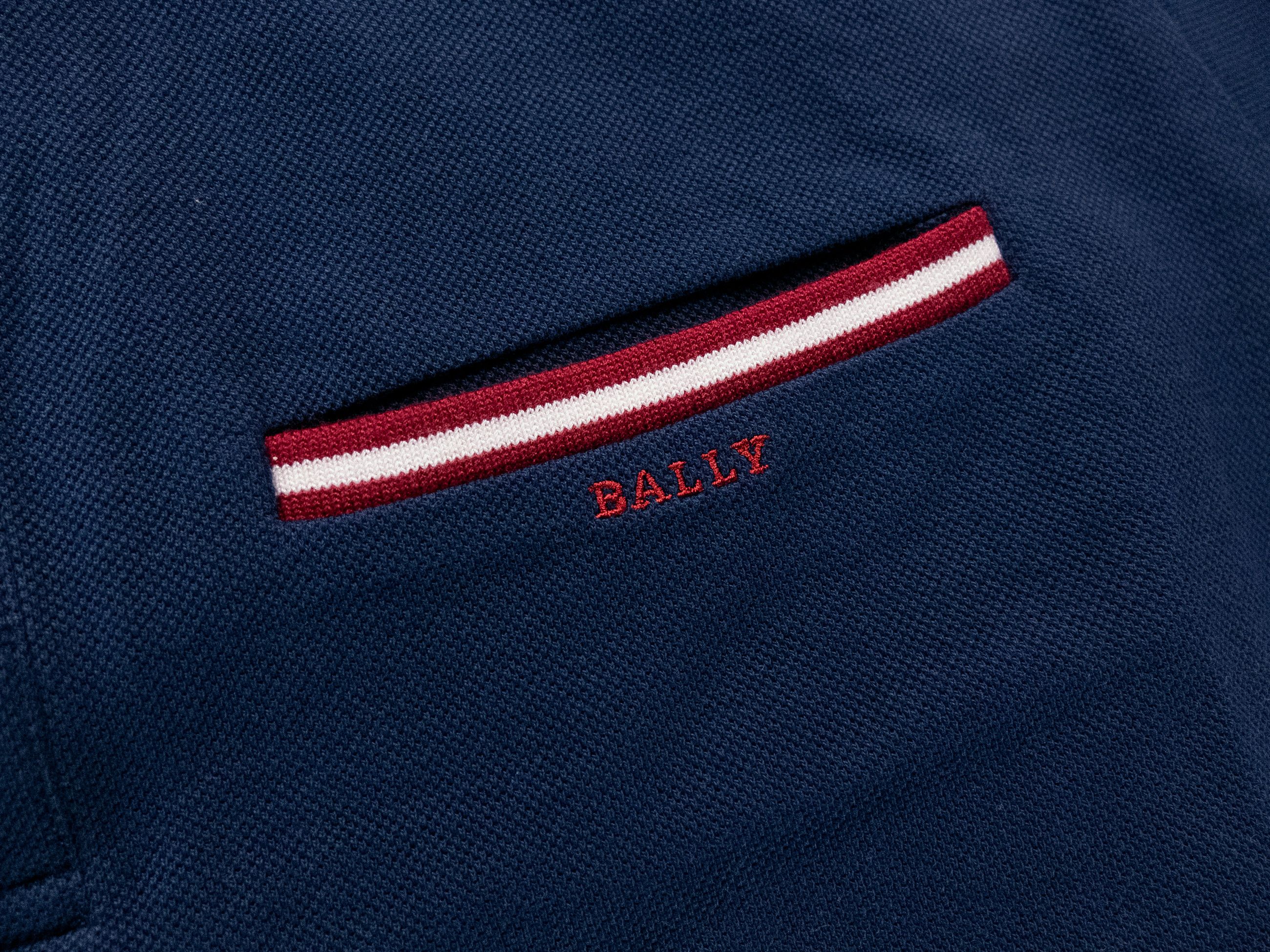 Bally BALLY navy blue embroidered chest logo polo shirt Medium Size US M / EU 48-50 / 2 - 6 Thumbnail