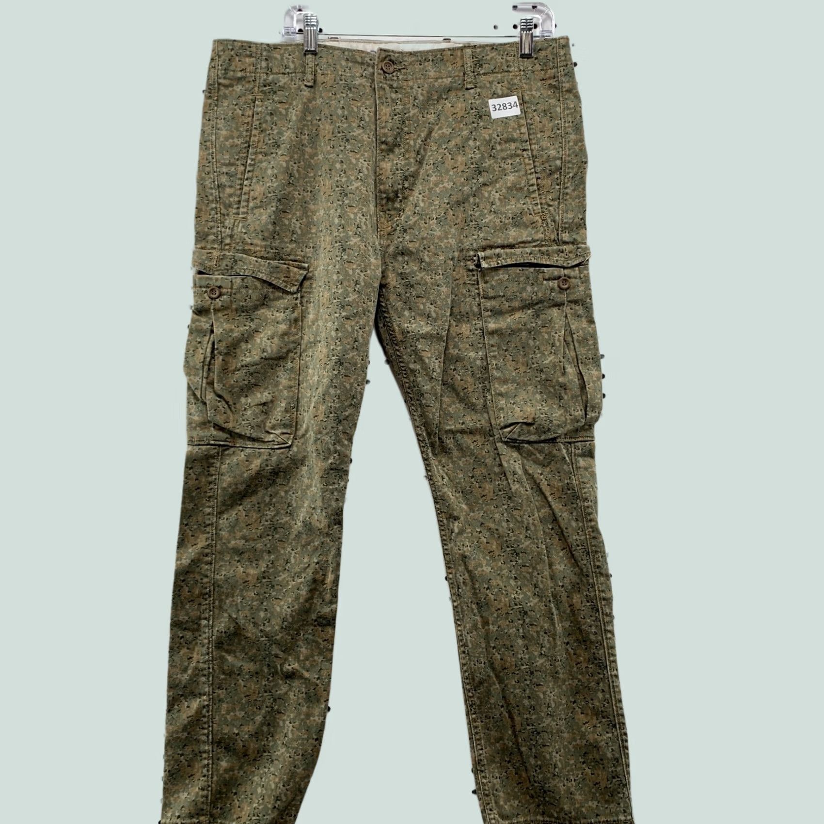 Levi's Levi's Military Cargo Pants Mens 34x28 Green Camouflage Army Casual Size US 34 / EU 50 - 1 Thumbnail