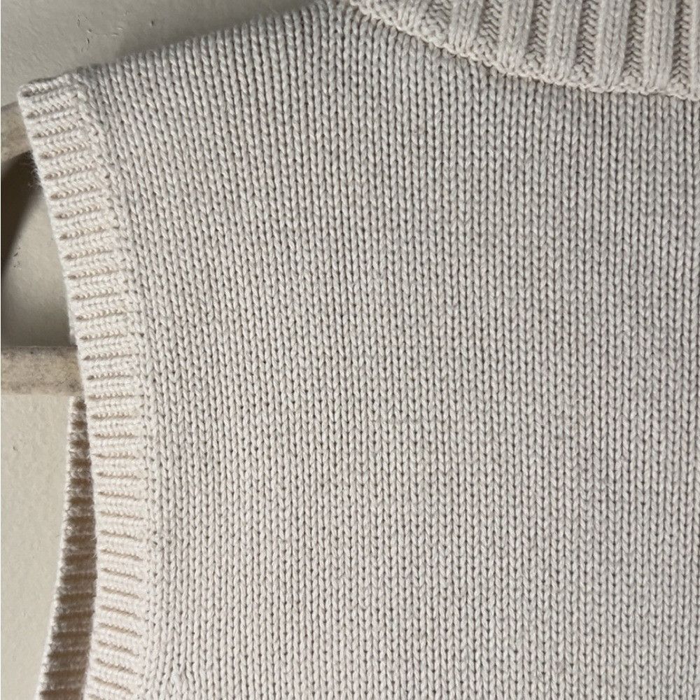 Talbots Talbots Cream Cable Knit Sweater Vest Large Size L / US 10 / IT 46 - 3 Thumbnail