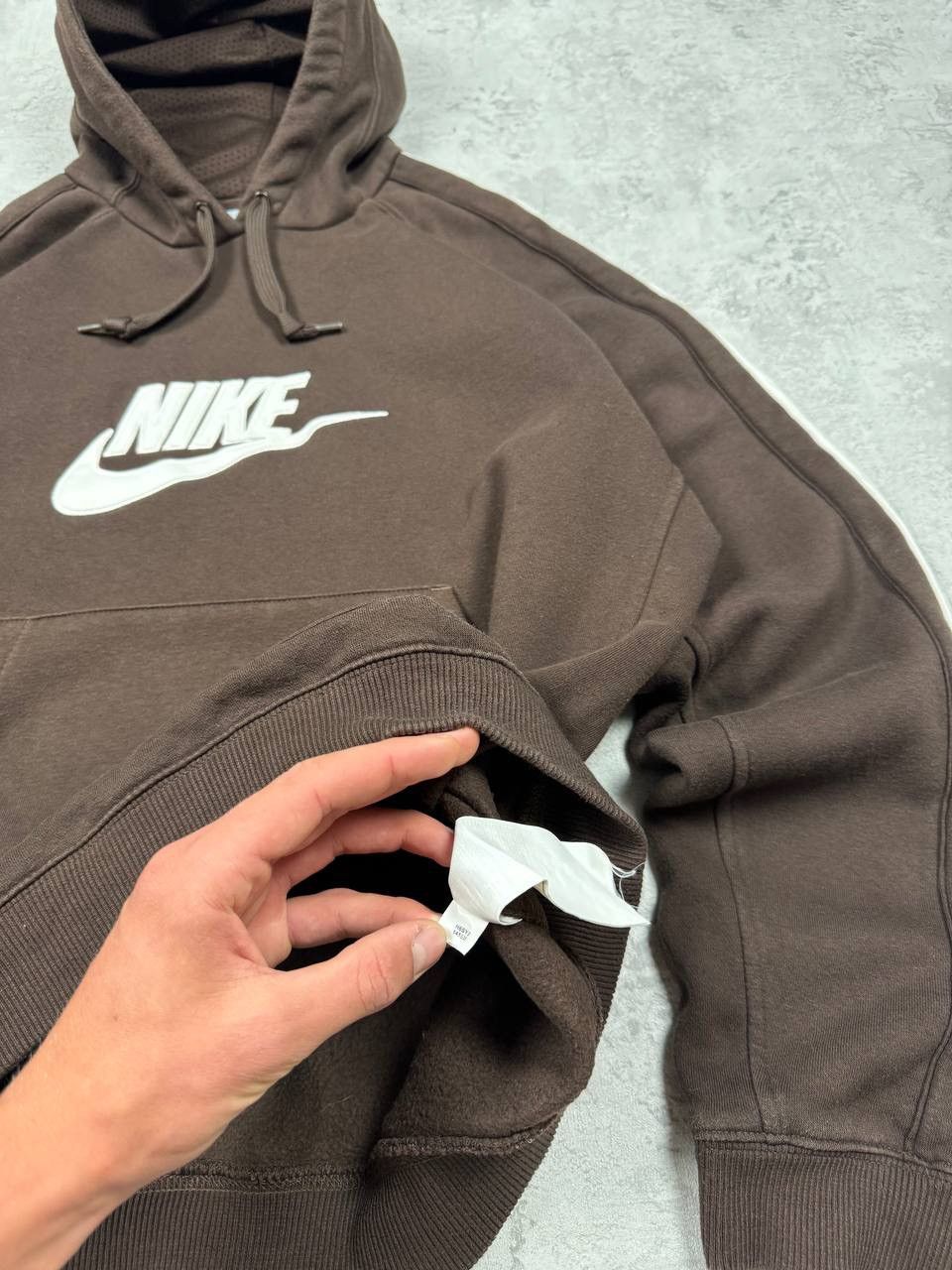 Nike Vintage Nike Y2K Brown Hoodie Size US XL / EU 56 / 4 - 11 Thumbnail