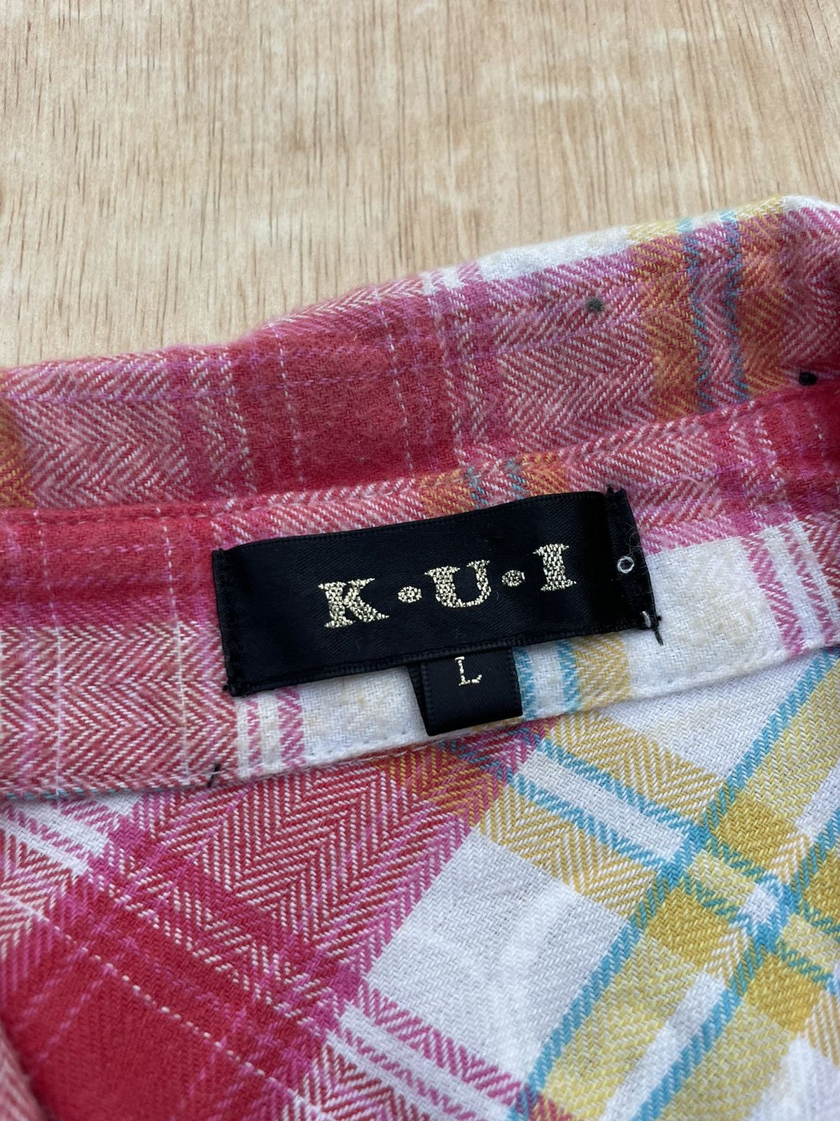 Hysteric Glamour × Japanese Brand Y2k K.U.I Patchwork shirt Size US L / EU 52-54 / 3 - 9 Thumbnail