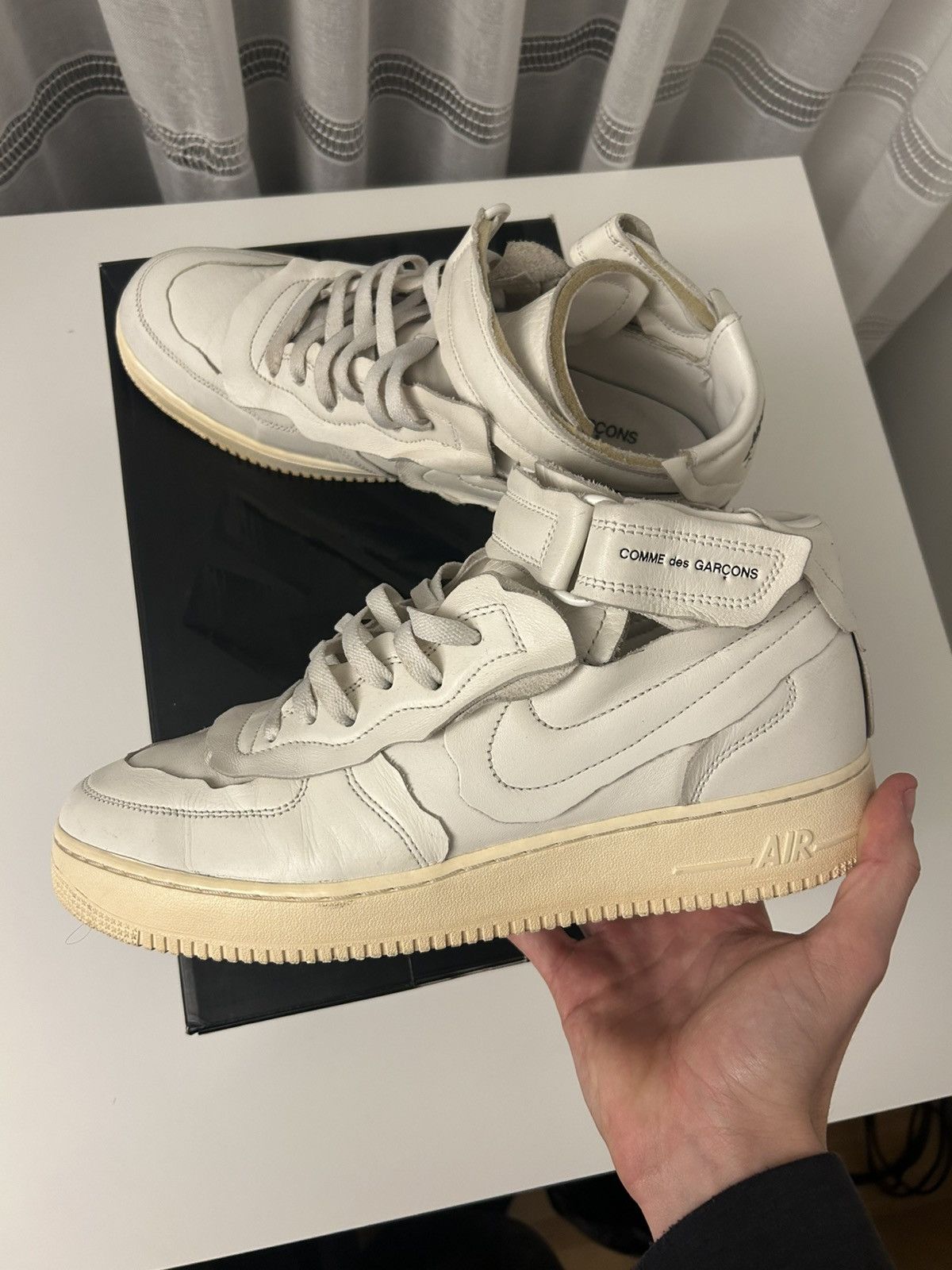 Comme des Garcons Homme Plus × Nike Nike AF1 Mid x CDG Homme Plus "Cut Off" White - US 11 Size US 11 / EU 44 - 1 Thumbnail