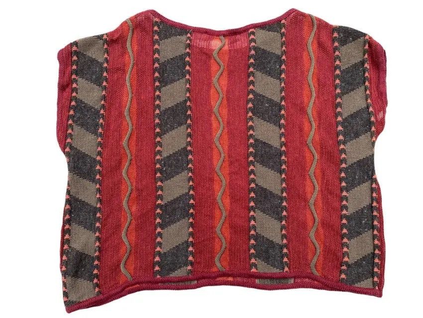RARE 80s Archival Issey Miyake Geometric Linen Blend Knit