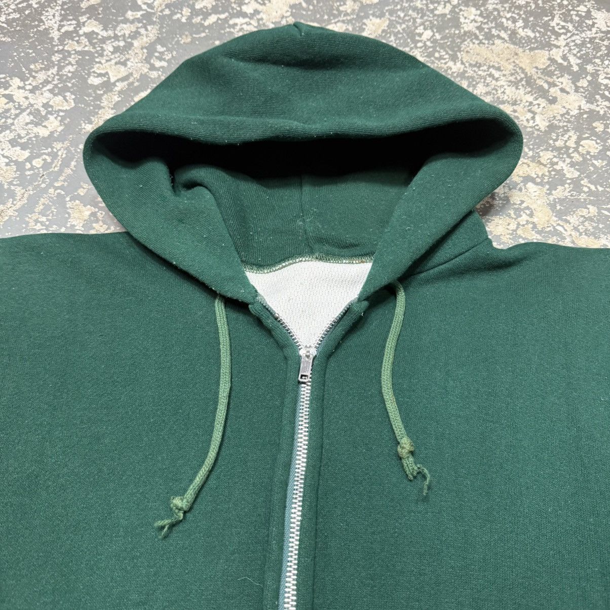 Vintage True Vintage Green Cotton Waffle Insulated Thermal Zip Hoodi Size US M / EU 48-50 / 2 - 11 Thumbnail