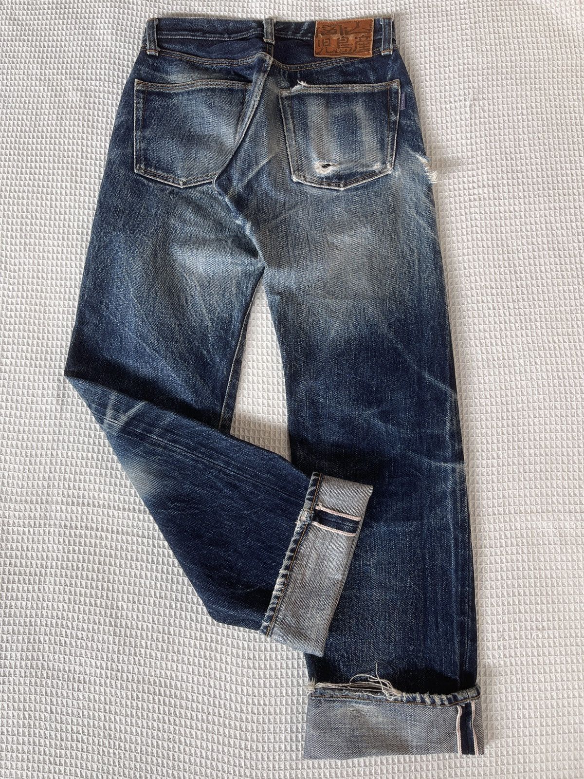 KOJIMA GENES Rare🔥Kojima Genes 21oz Distressed Denim Jeans Size US 30 / EU 46 - 5 Thumbnail