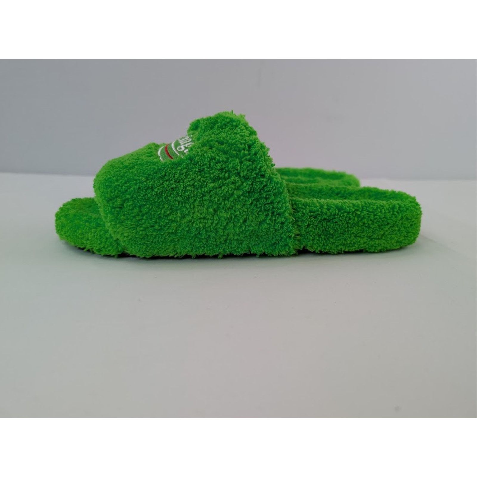 Balenciaga o1rshd1 Q:2 / Furry Political Campaign Slide Sandal in Apple Size US 11 / EU 44 - 12 Thumbnail