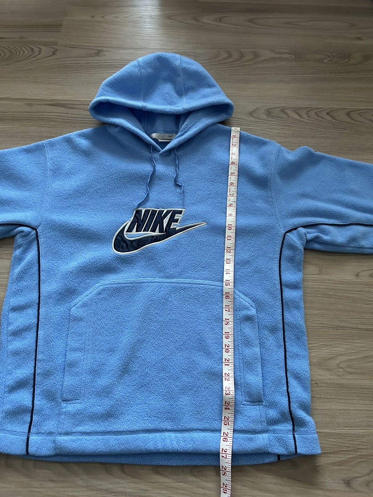 Nike Vintage Nike Fleece Hoodie UNC Spellout Size US M / EU 48-50 / 2 - 7 Thumbnail