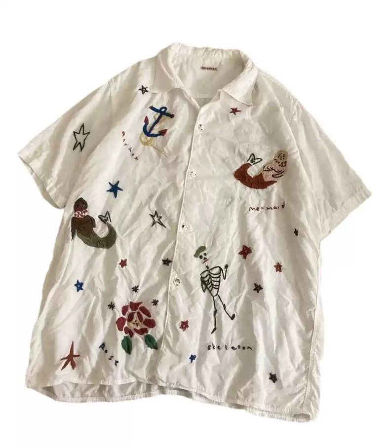 Kapital kapital Mermaid embroidered shirt | Grailed
