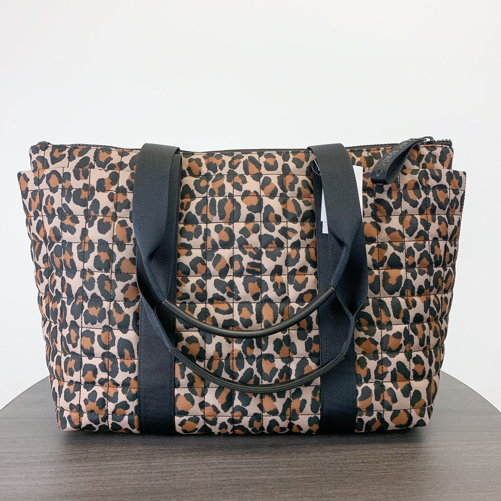 Kate Spade Kate Spade KH406 Camden Quilted Leopard Large Tote IN Brown Size ONE SIZE - 4 Thumbnail