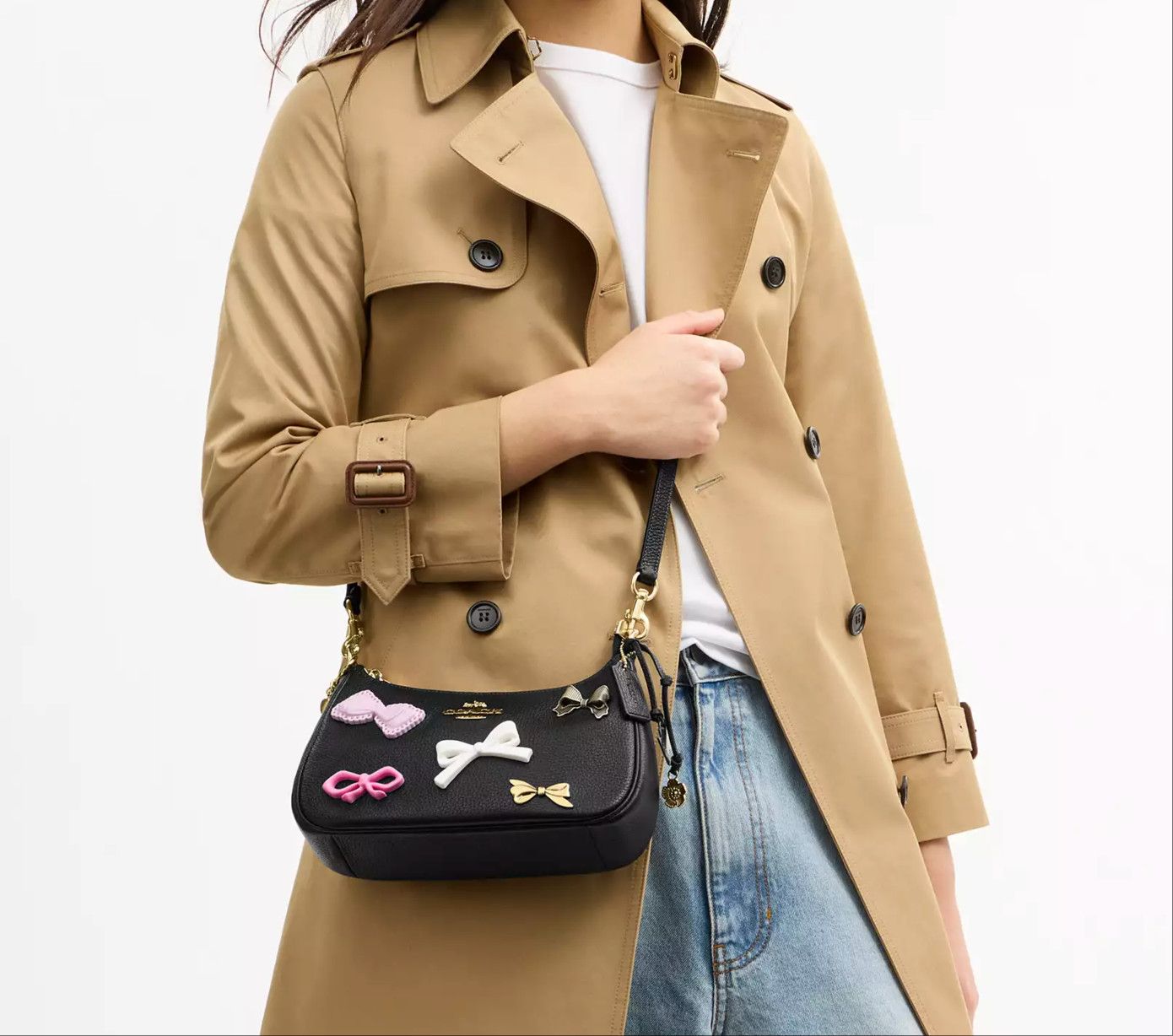 Coach Teri Shoulder Bag With Bows And Charms CDY93 Size ONE SIZE - 10 Thumbnail