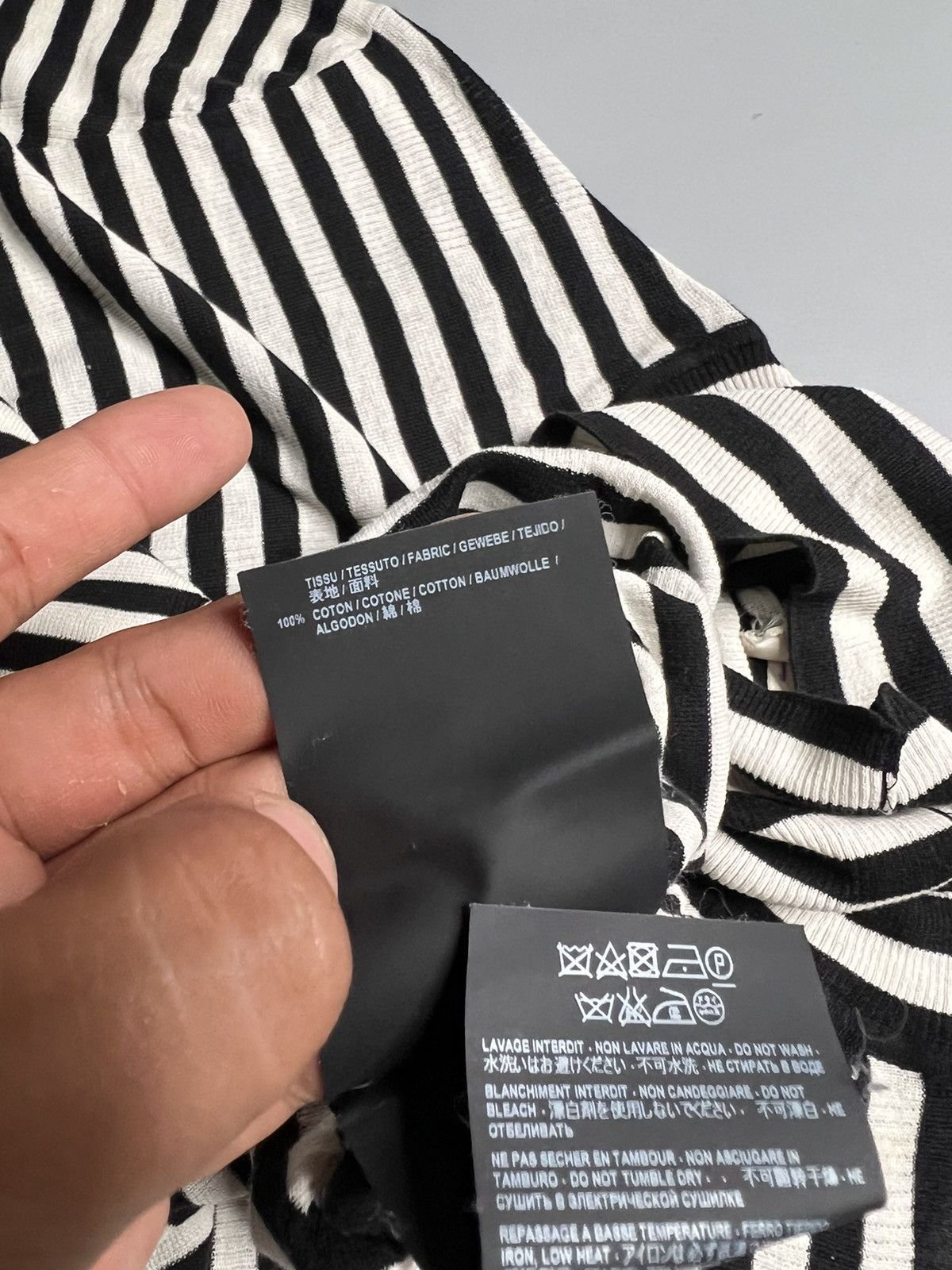 Saint Laurent Paris Saint Laurent 2019 Striped Turtle Neck Jumper Size US XL / EU 56 / 4 - 9 Thumbnail