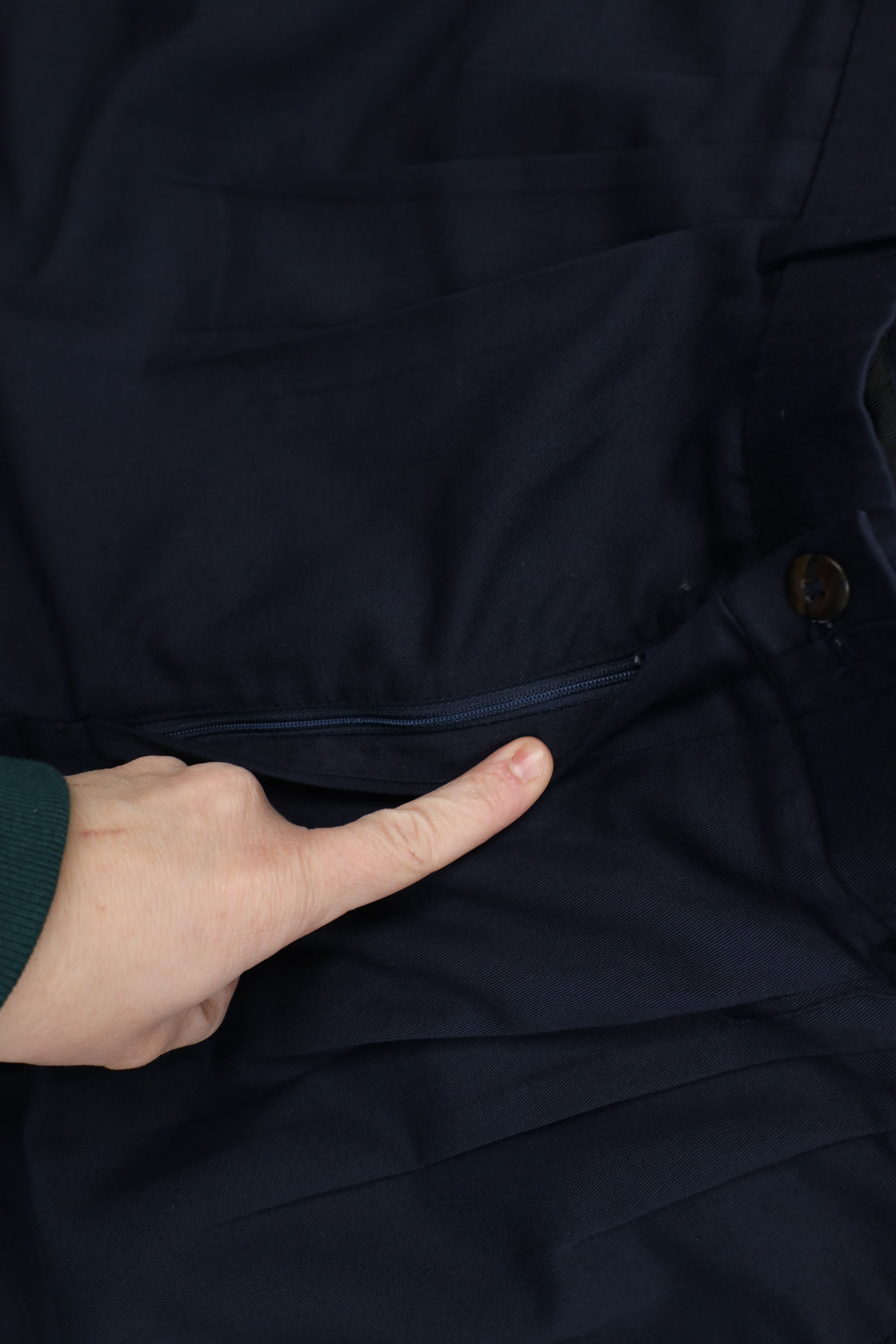 Vintage Vintage 90s Streetwear Knit Pleated Chino Pants Blue USA Size US 36 / EU 52 - 6 Thumbnail
