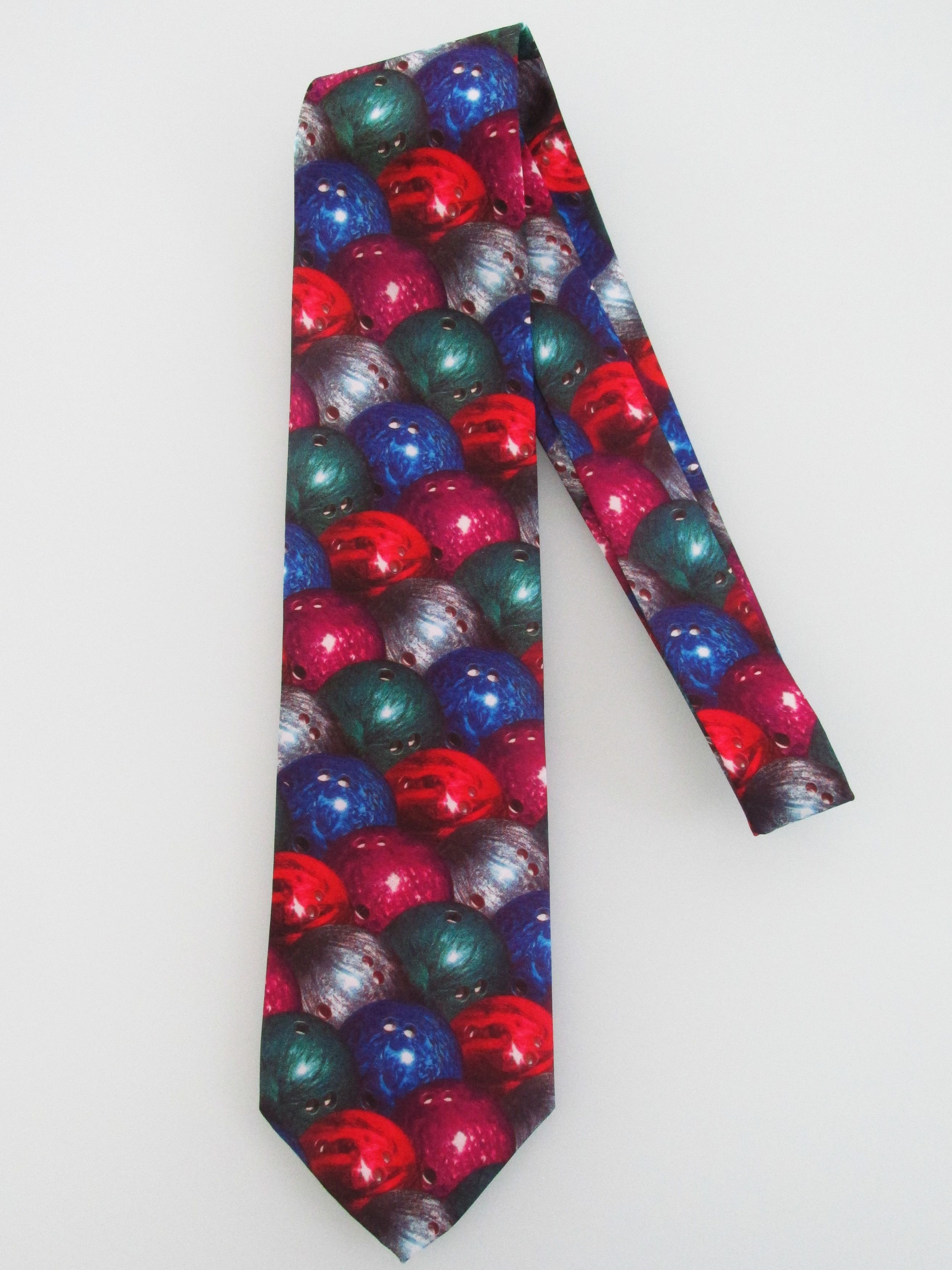 Other Vintage Ralph Marlin Men's Bowling Tie Size ONE SIZE - 1 Thumbnail