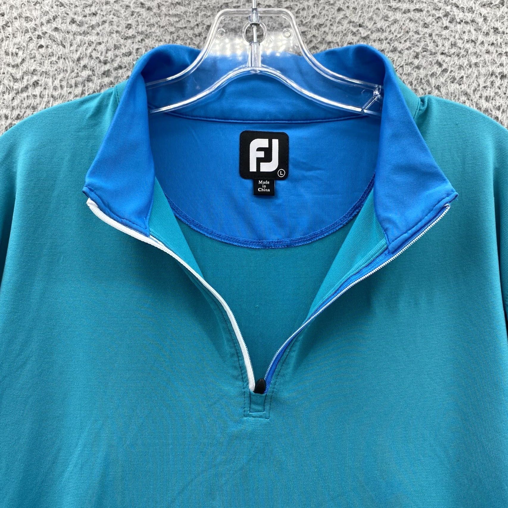 Lululemon Footjoy Pullover Sweatshirt Large Blue 1/4 Zip Performance Golf Sweater Gorpcore - Men's Size US L / EU 52-54 / 3 - 3 Thumbnail