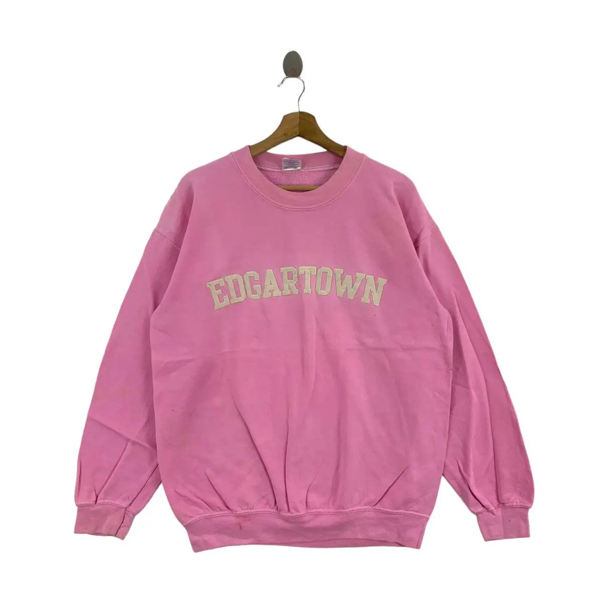 Vintage Vtg EDGARTOWN MASSACHUSETTS Pink Sweatshirt Pullover Jumper Size M / US 6-8 / IT 42-44 - 1 Thumbnail