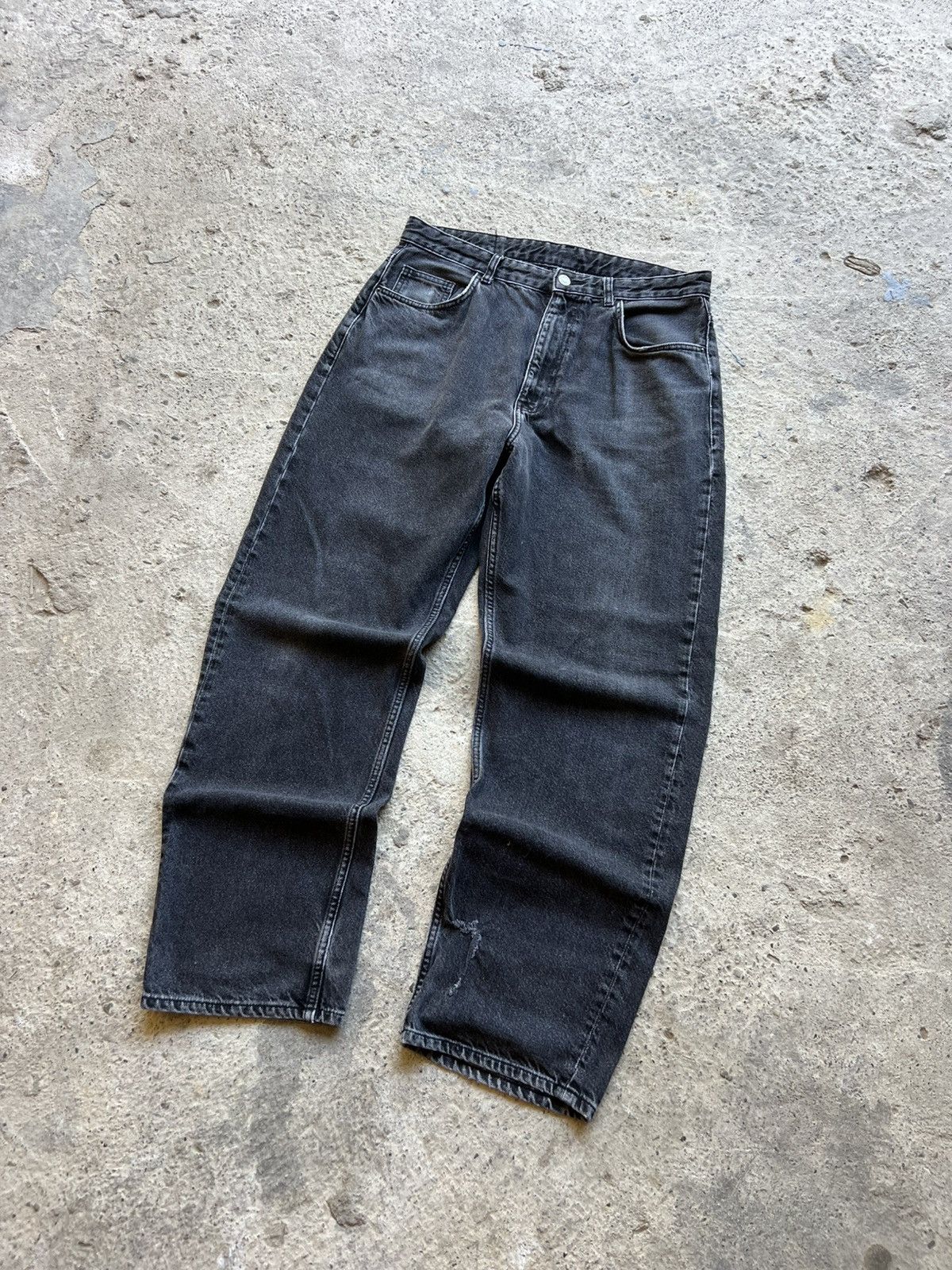 If Six Was Nine 🔥VTG BALENCI RICK OWENS STYLE Y2K JAPANESE BRAND JEANS RARE Size US 31 - 5 Thumbnail