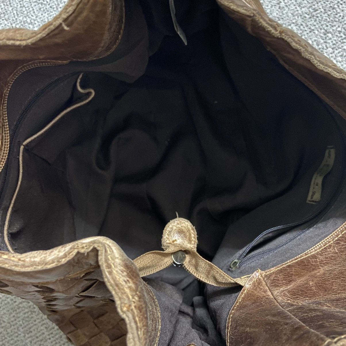 If Six Was Nine × Le Grande Bleu (L.G.B.) Goa Woven Leather Shoulder Bag Size ONE SIZE - 6 Thumbnail