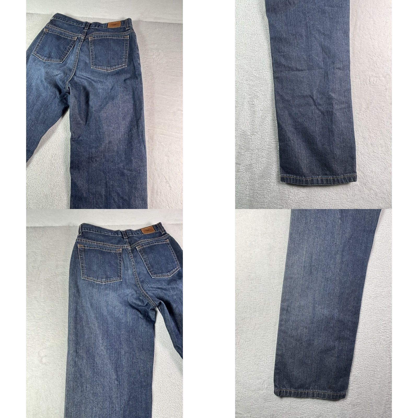 Eddie Bauer Eddie Bauer Jeans Women's 10 Regular Original Loose Straight Leg Denim Blue 5-Pocket Pockets Vintage No 90s Theme Fashion Jeans Size 32" / US 10 / IT 46 - 8 Thumbnail