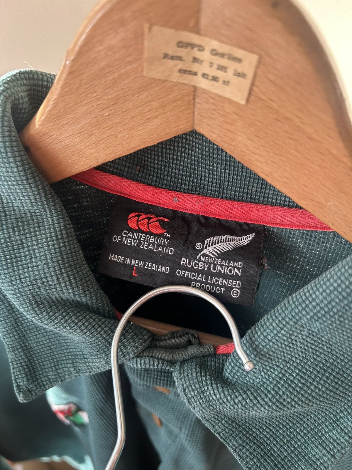Canterbury of New Zealand Vintage 90s Canterbury All Blacks Steinlager Rugby Polo Size US L / EU 52-54 / 3 - 7 Thumbnail