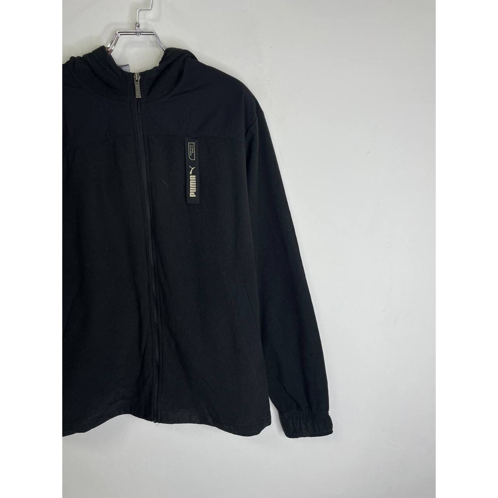 Puma Vintage Puma Black Hooded Softshell Jacket Fleece Size XL Size US XL / EU 56 / 4 - 5 Thumbnail