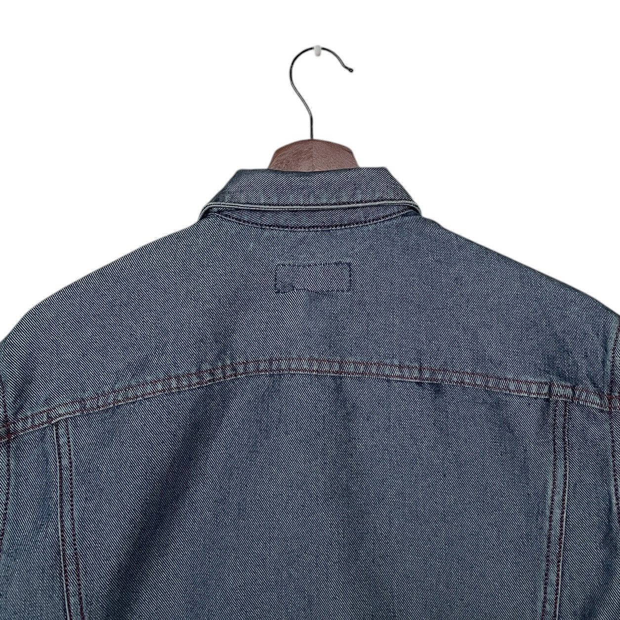 Guess × Vintage Vintage Brand Guess Made In Usa Waxed Denim Jacket 1990s Size US L / EU 52-54 / 3 - 8 Thumbnail