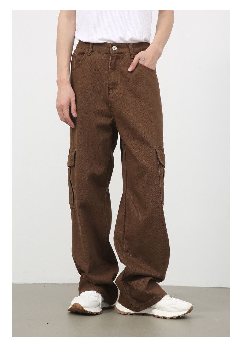 Japanese Brand × Jean Brown Vintage Loose Straight Cargo Jeans Size US 32 / EU 48 - 1 Thumbnail