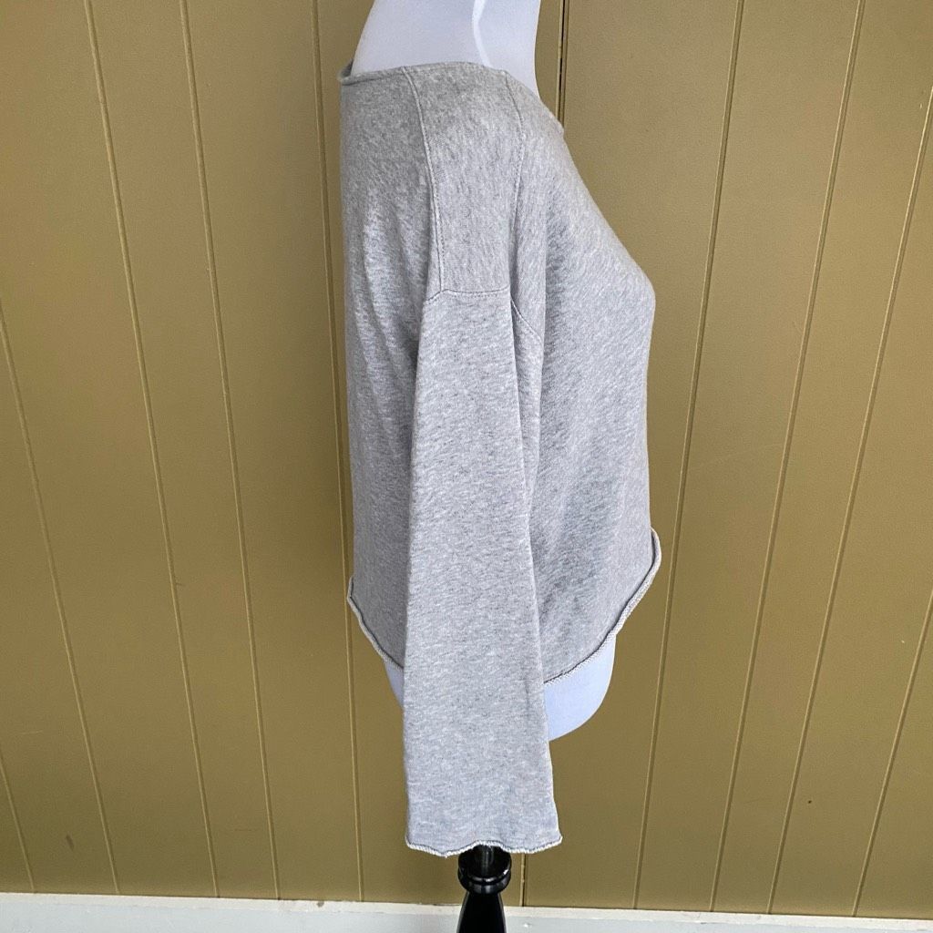 American Eagle Outfitters American Eagle women M crop scoopneck raw hem Longsleeve swe Size M / US 6-8 / IT 42-44 - 4 Thumbnail
