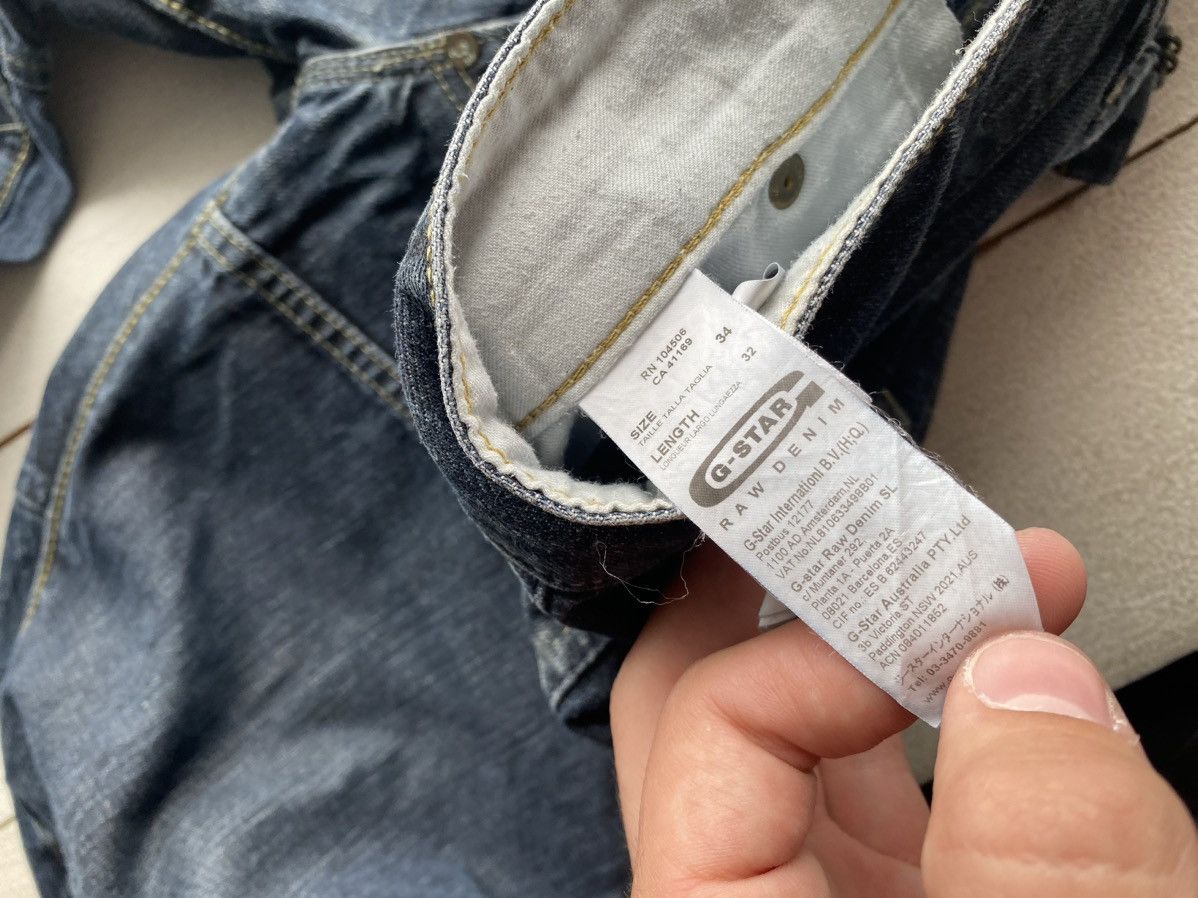 G-Star × Vintage 🔥PUNK G STAR OPIUM STRAIGHT 96 BLUE MENS JEANS Y2k BIKER Size US 34 / EU 50 - 7 Thumbnail