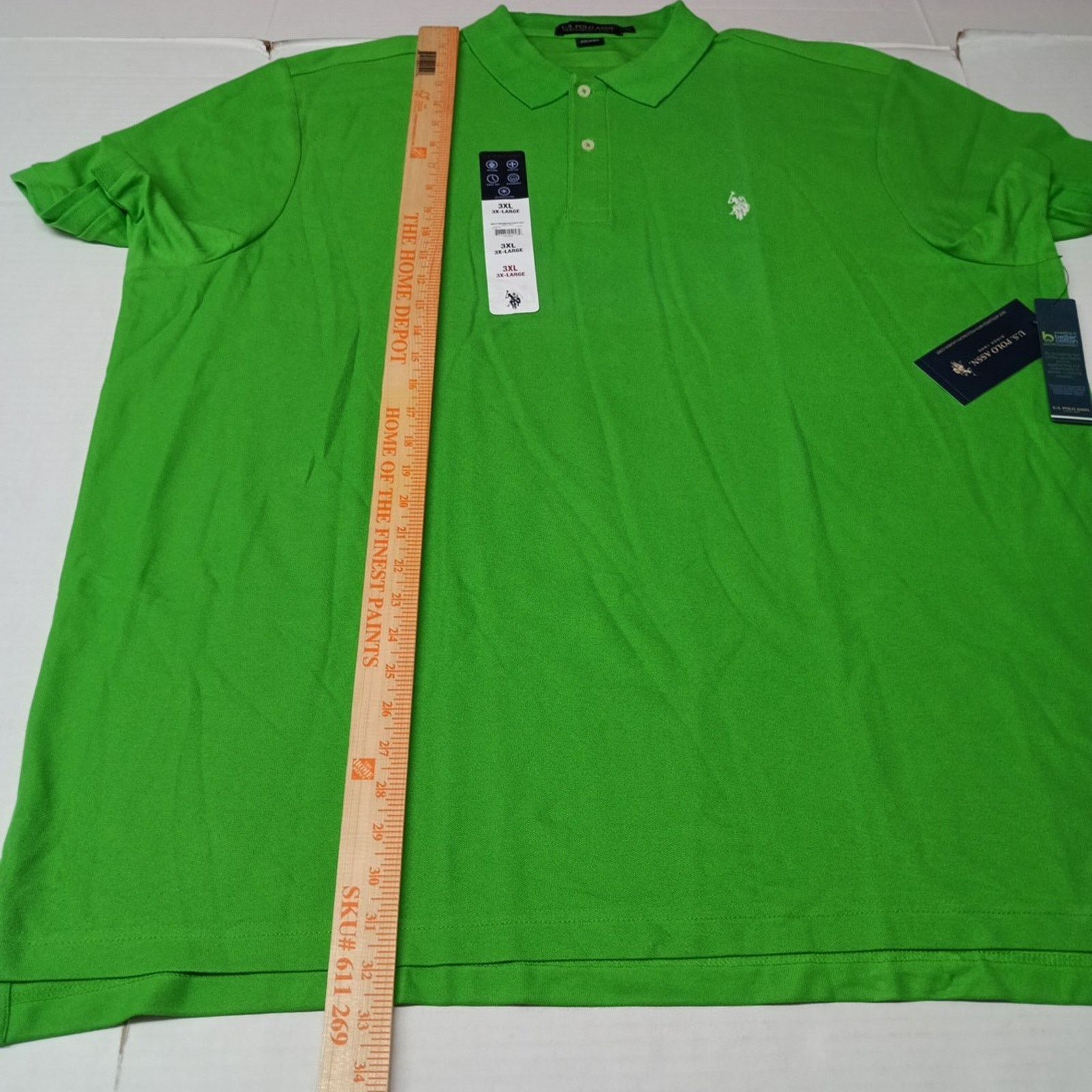U.S. Polo Assn. U.S. Polo Assn. Performance Polo Shirt Men's Size 3XL Green Size US XXL / EU 58 / 5 - 8 Thumbnail